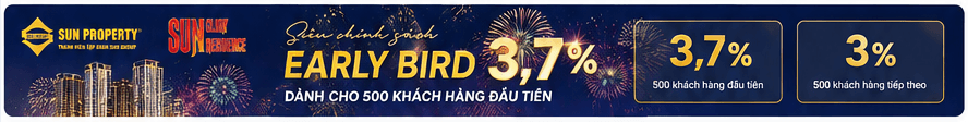Siêu chính sách Early Bird 3.7% Sun Glory Residence